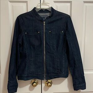 Baccini Women’s Dark Blue Jean Jacket Size M